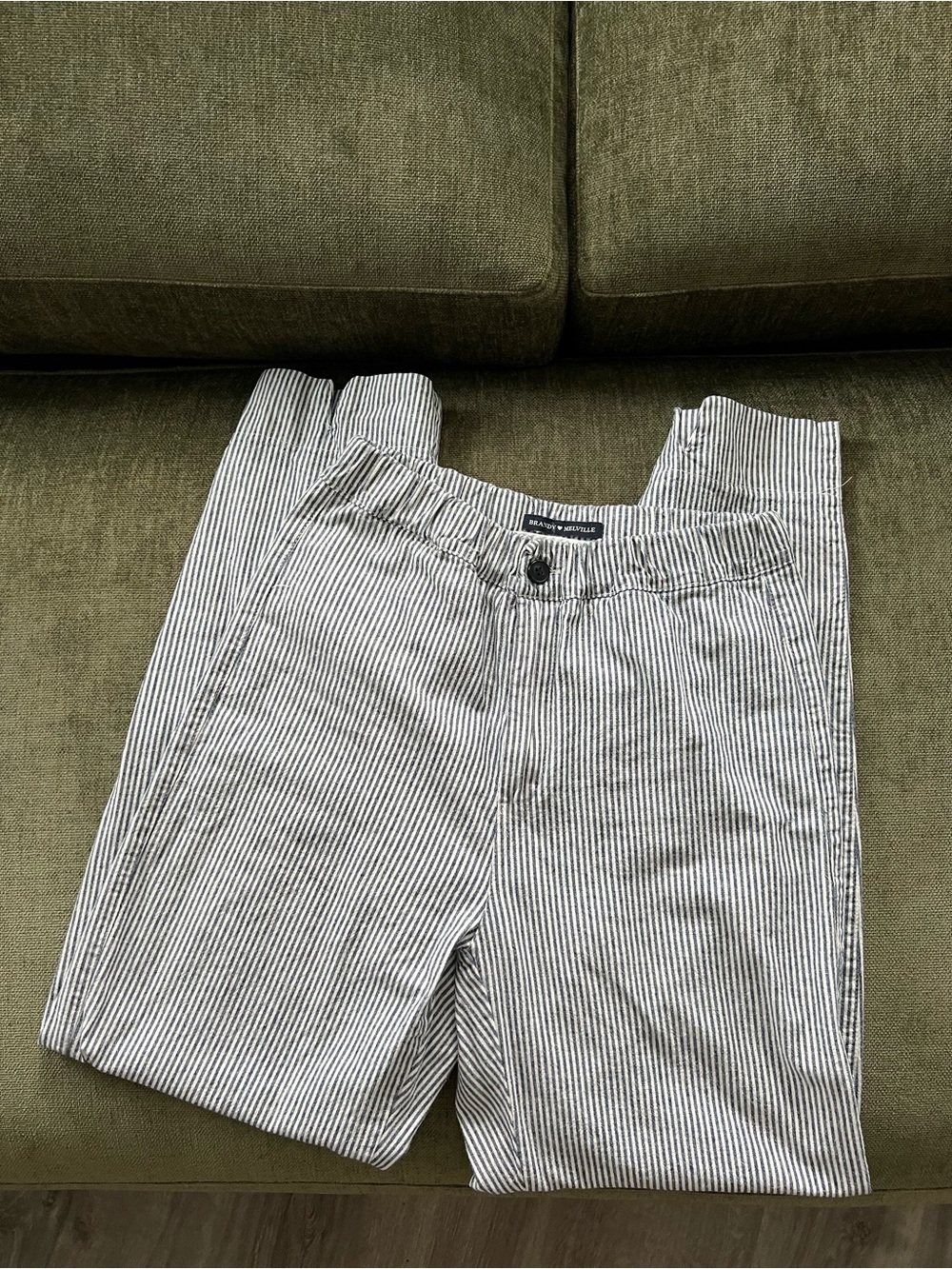 Brandy Melville Striped Cotton Capris